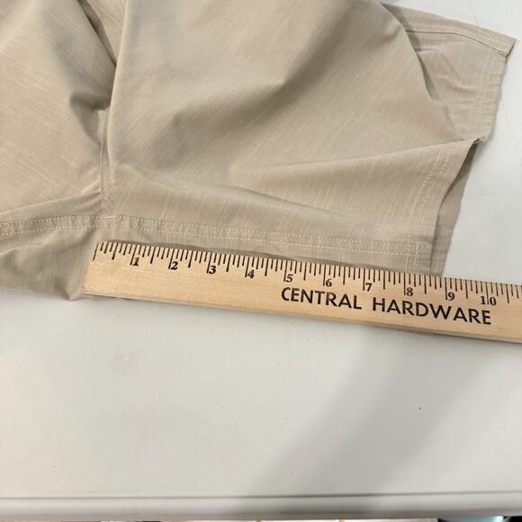 Aftco Men's Fishing Shorts Sz 36 Light Tan Brown Cargo Stretch Lightweight - Picture 9 of 10